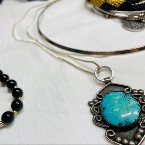 Turquoise Hopi Medallion Native American Necklace